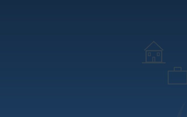 Home business insurance guide graphic with a house and briefcase motif